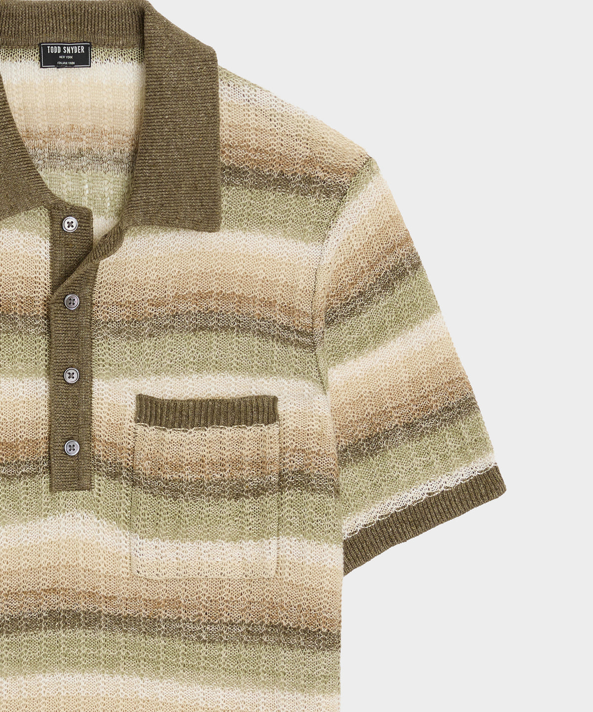Linen Sweater Polo