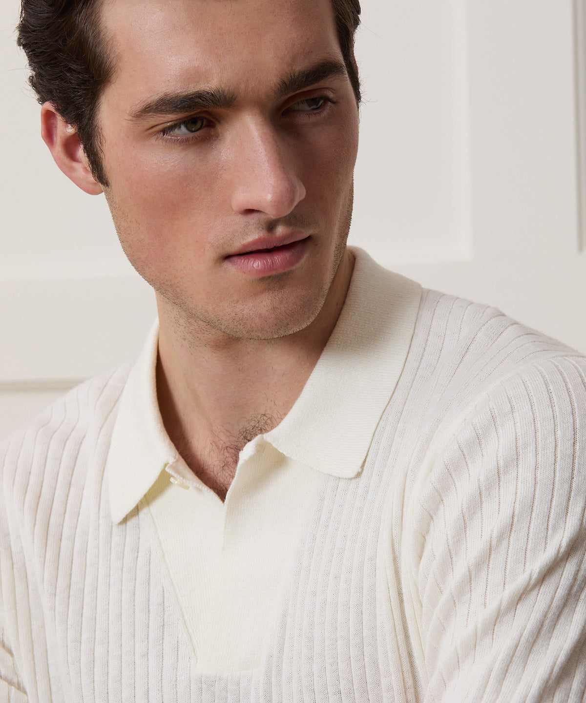 Cotton-Cashmere Sweater Polo