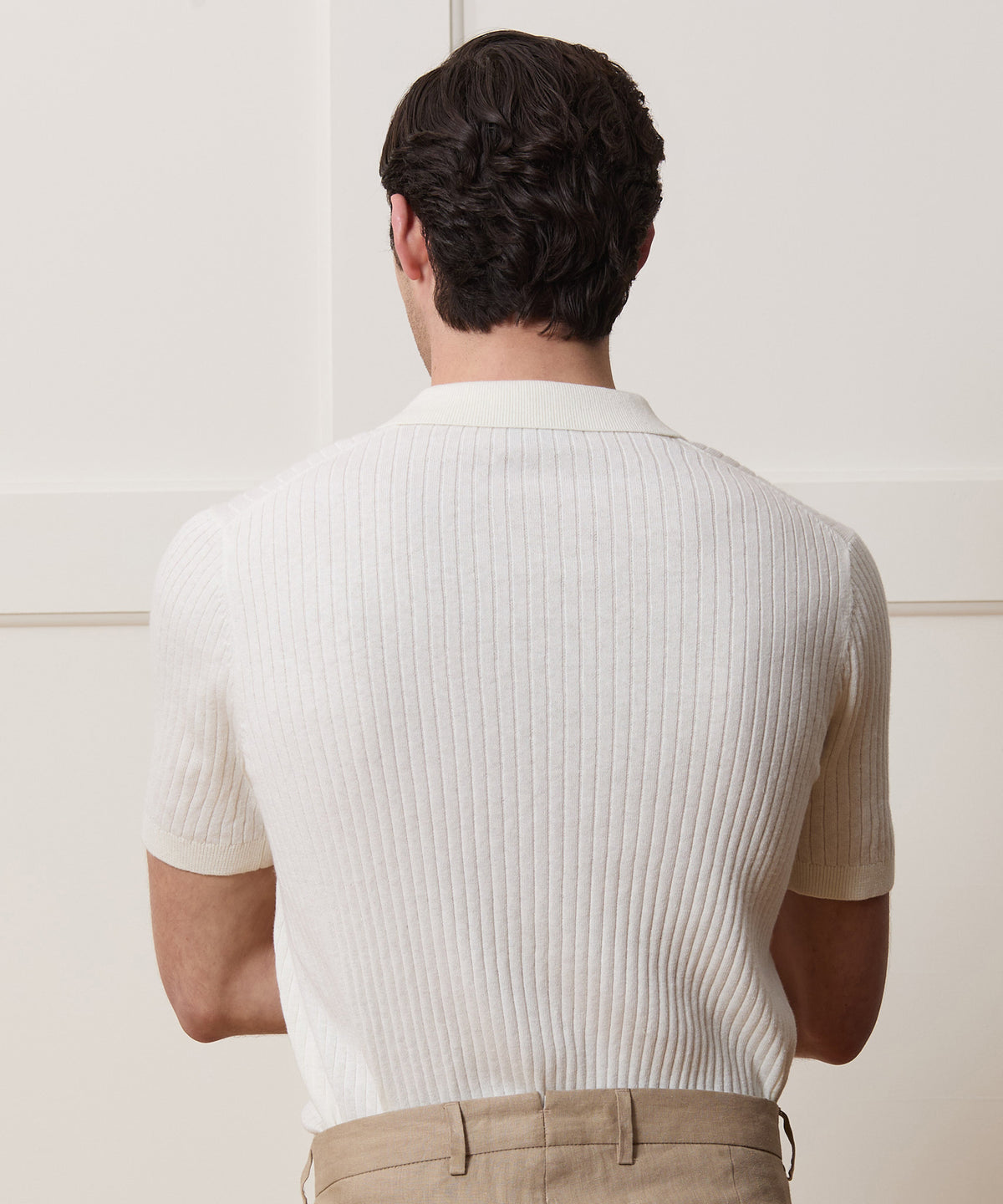 Cotton-Cashmere Sweater Polo