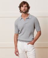 Cotton-Cashmere Sweater Polo