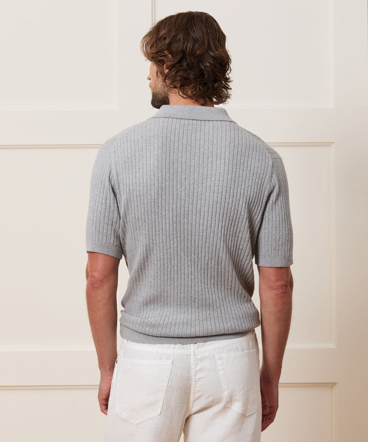 Cotton-Cashmere Sweater Polo