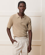 Cotton-Cashmere Sweater Polo