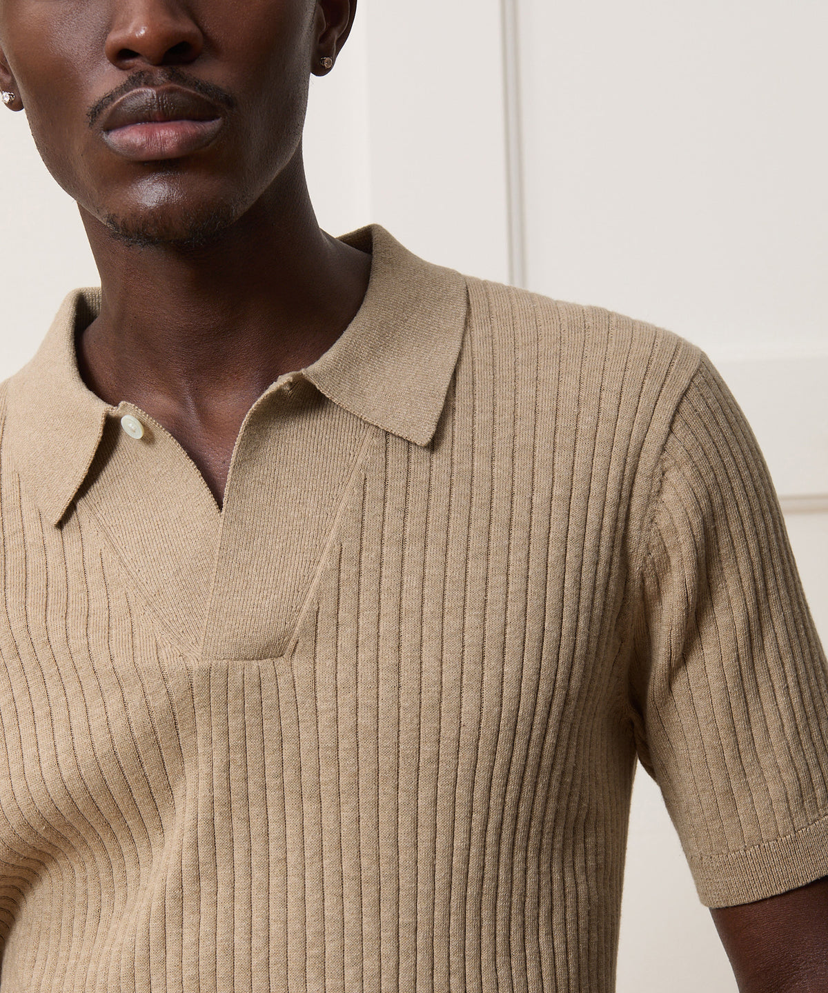 Cotton-Cashmere Sweater Polo
