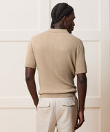 Cotton-Cashmere Sweater Polo