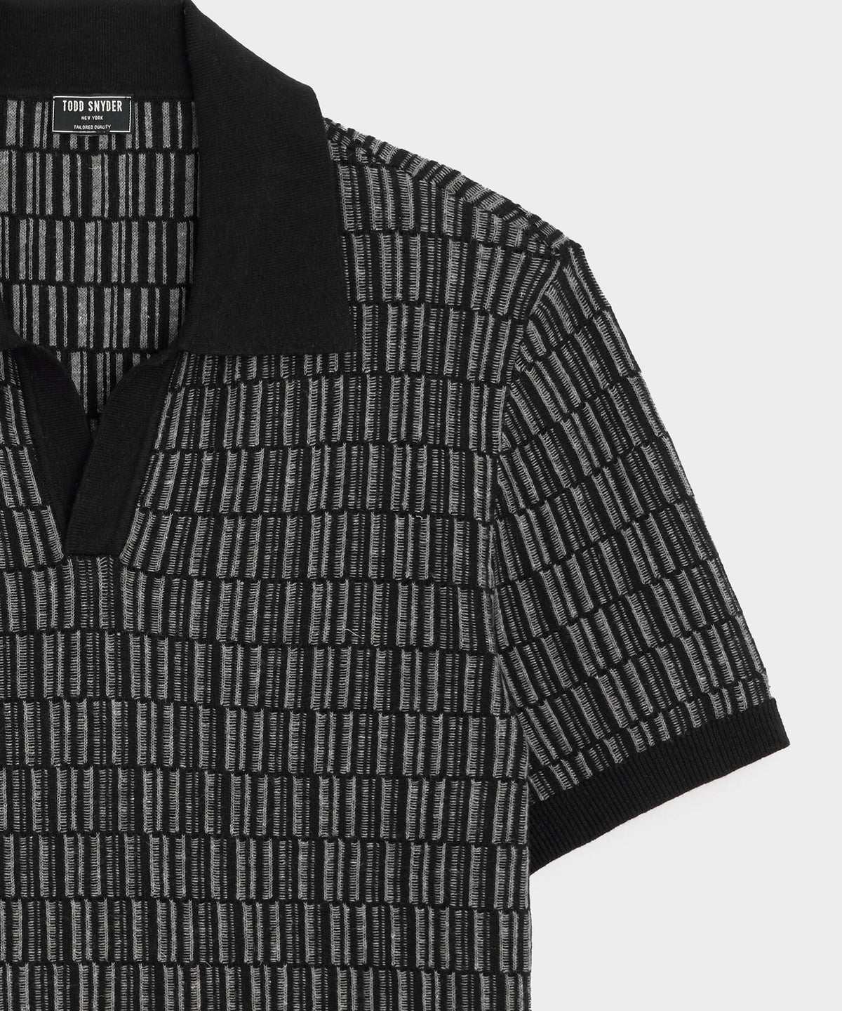 Linen Patterned Montauk Sweater Polo