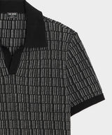 Linen Patterned Montauk Sweater Polo