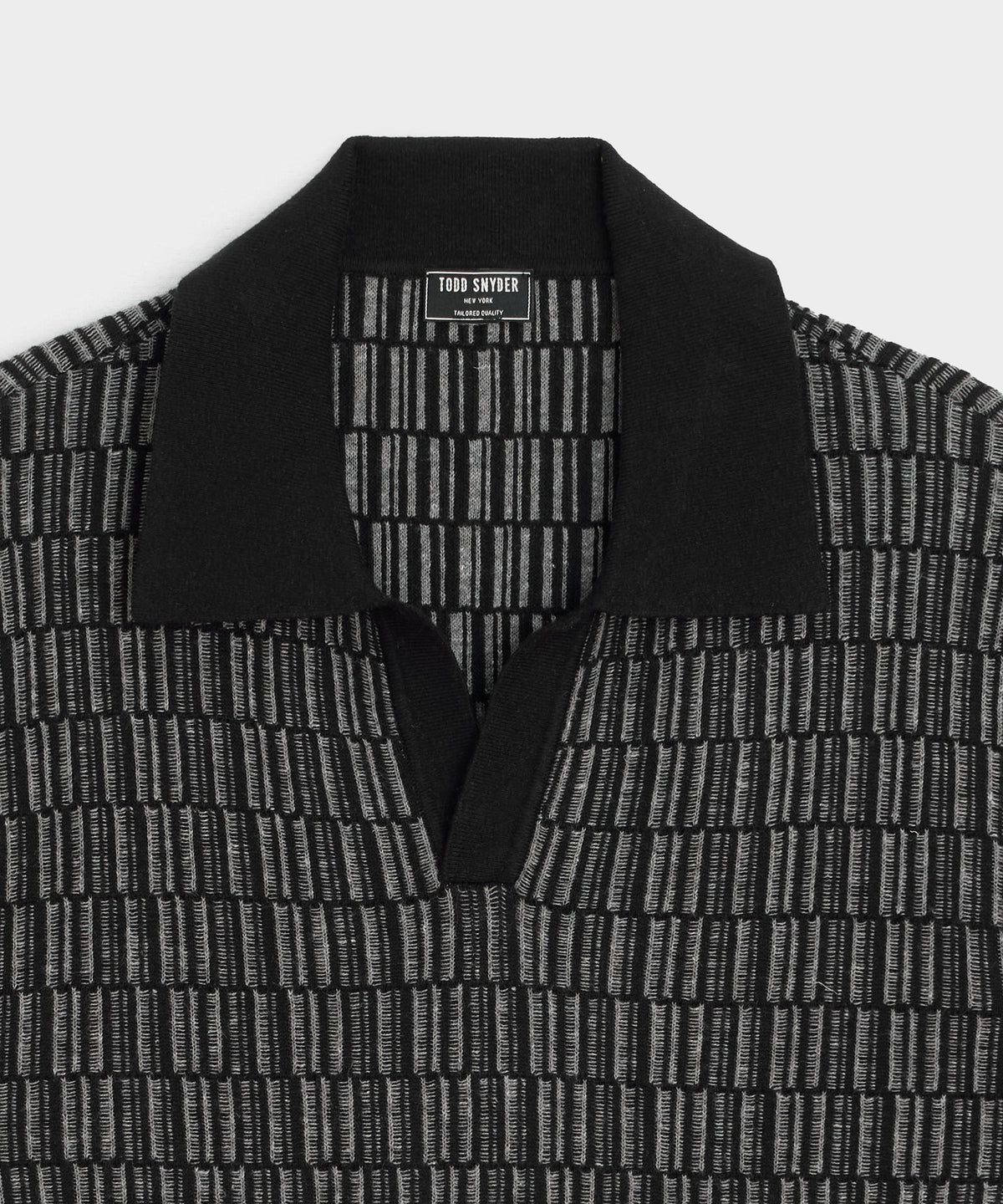 Linen Patterned Montauk Sweater Polo