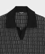 Linen Patterned Montauk Sweater Polo