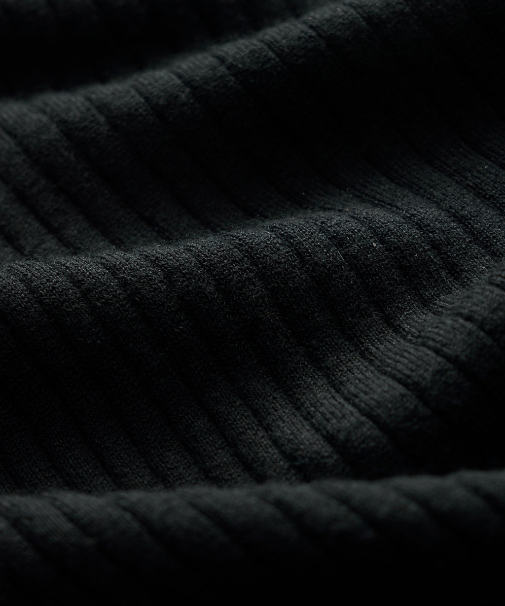 Silk-Cashmere Ribbed Montauk Sweater Polo