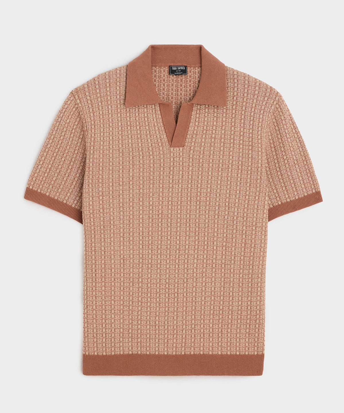 Linen Geometric Montauk Sweater Polo