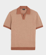 Linen Geometric Montauk Sweater Polo