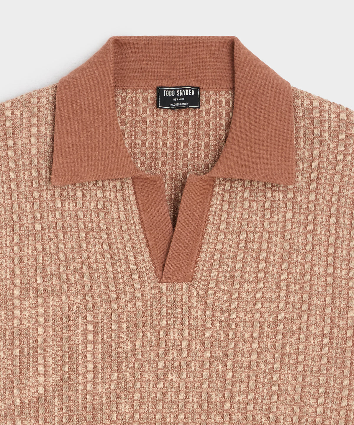 Linen Geometric Montauk Sweater Polo