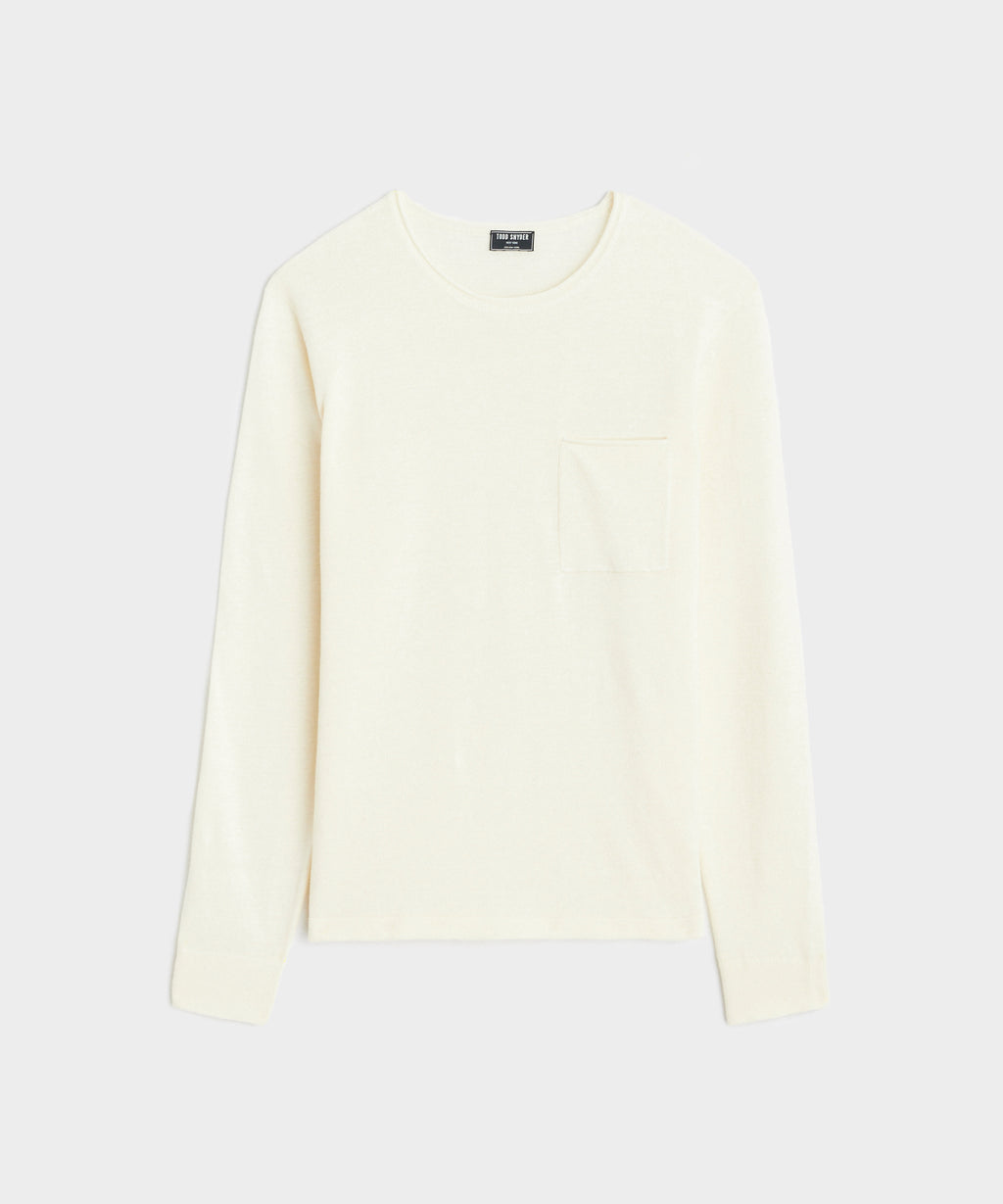 Linen Shore Sweater in Bisque