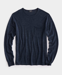 Linen Shore Sweater in Navy