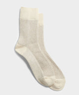 RoToTo Special Trio Socks in Off White / Grey