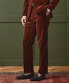 Italian Corduroy Sutton Suit in Rust
