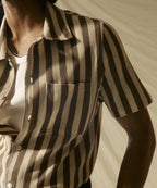 Linen-Cotton Knit Shirt