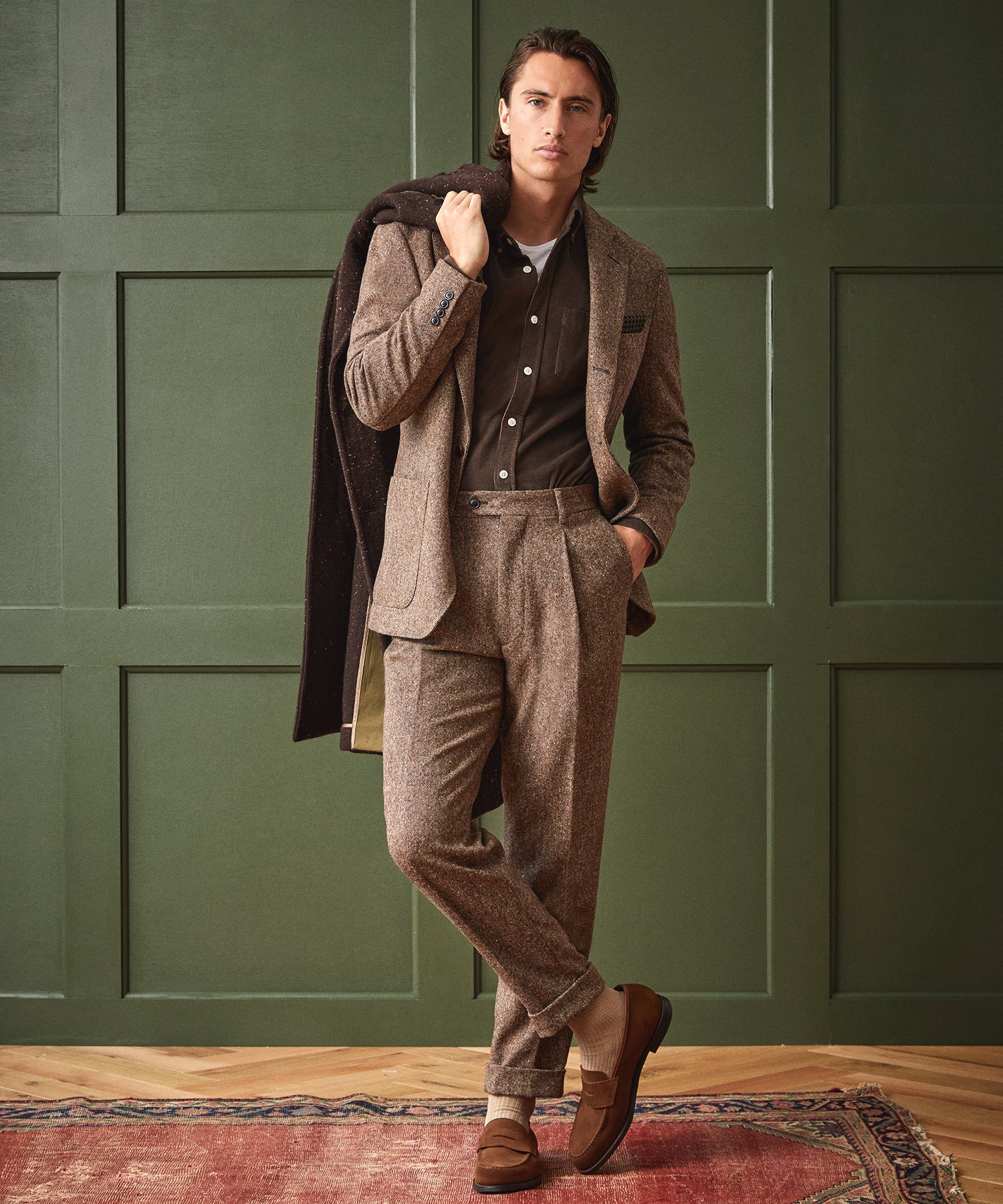 Italian Donegal Madison Suit in Brown
