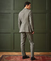 Italian Wool Sutton Suit in Cream Glen Plaid