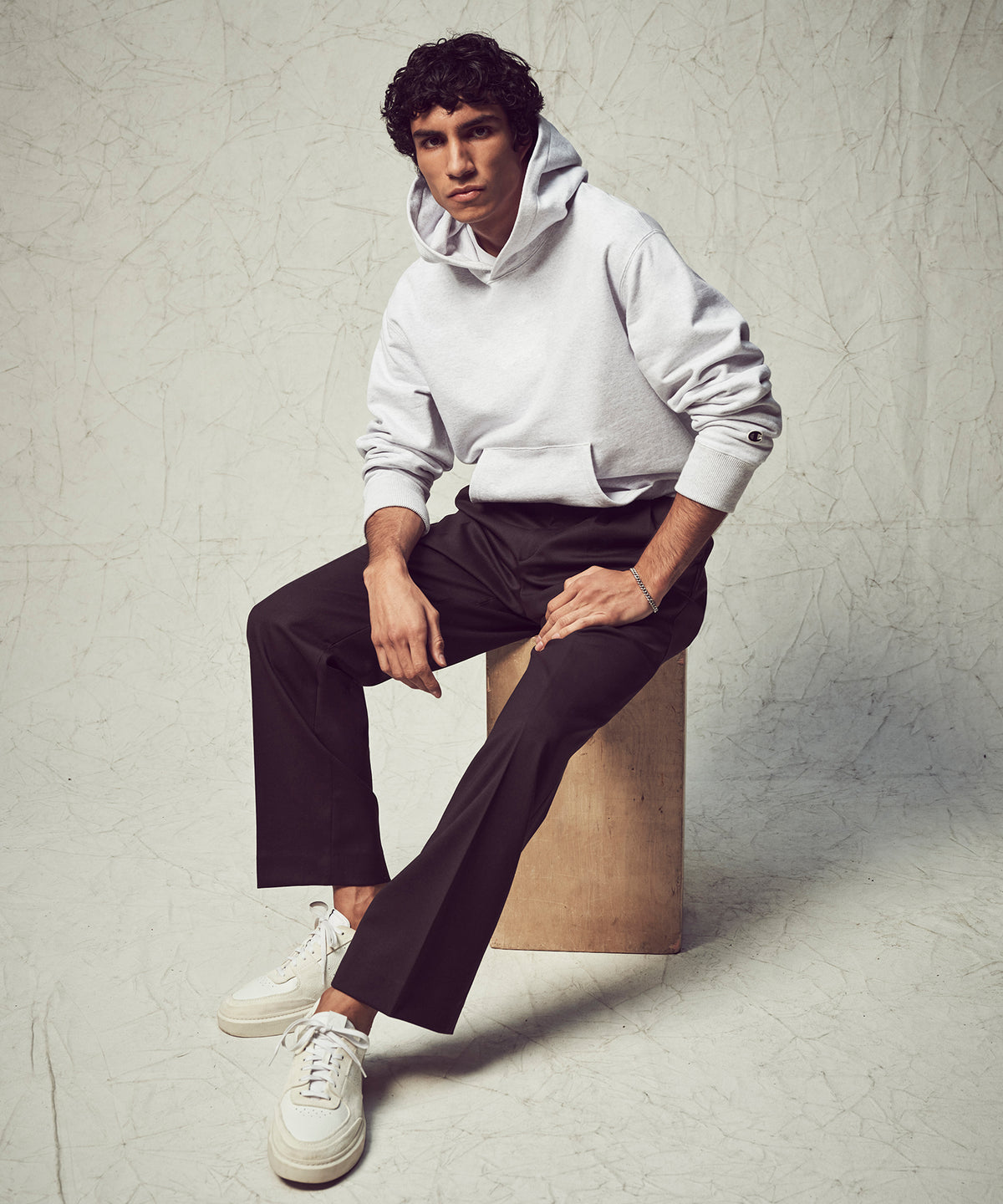 champion dress jersey Relaxed French Terry Hoodie in Silver Mix – Todd Snyder Champion sports