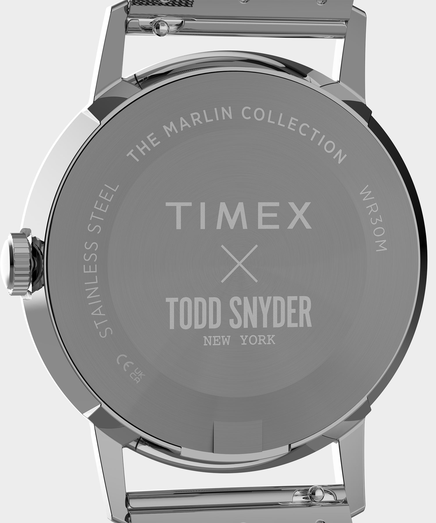 Timex X Todd Snyder Mesh Marlin Watch in Silver