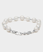 Maor Sterling Silver Consi Bracelet with White Pearls