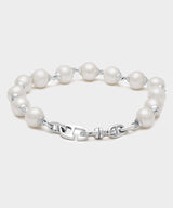 Maor Sterling Silver Consi Bracelet with White Pearls