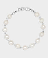 Maor Sterling Silver Consi Bracelet with White Pearls