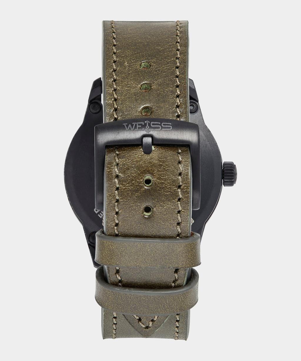 Todd Snyder x Weiss Watch Company 38MM Standard Issue Watch in Forest Ranger