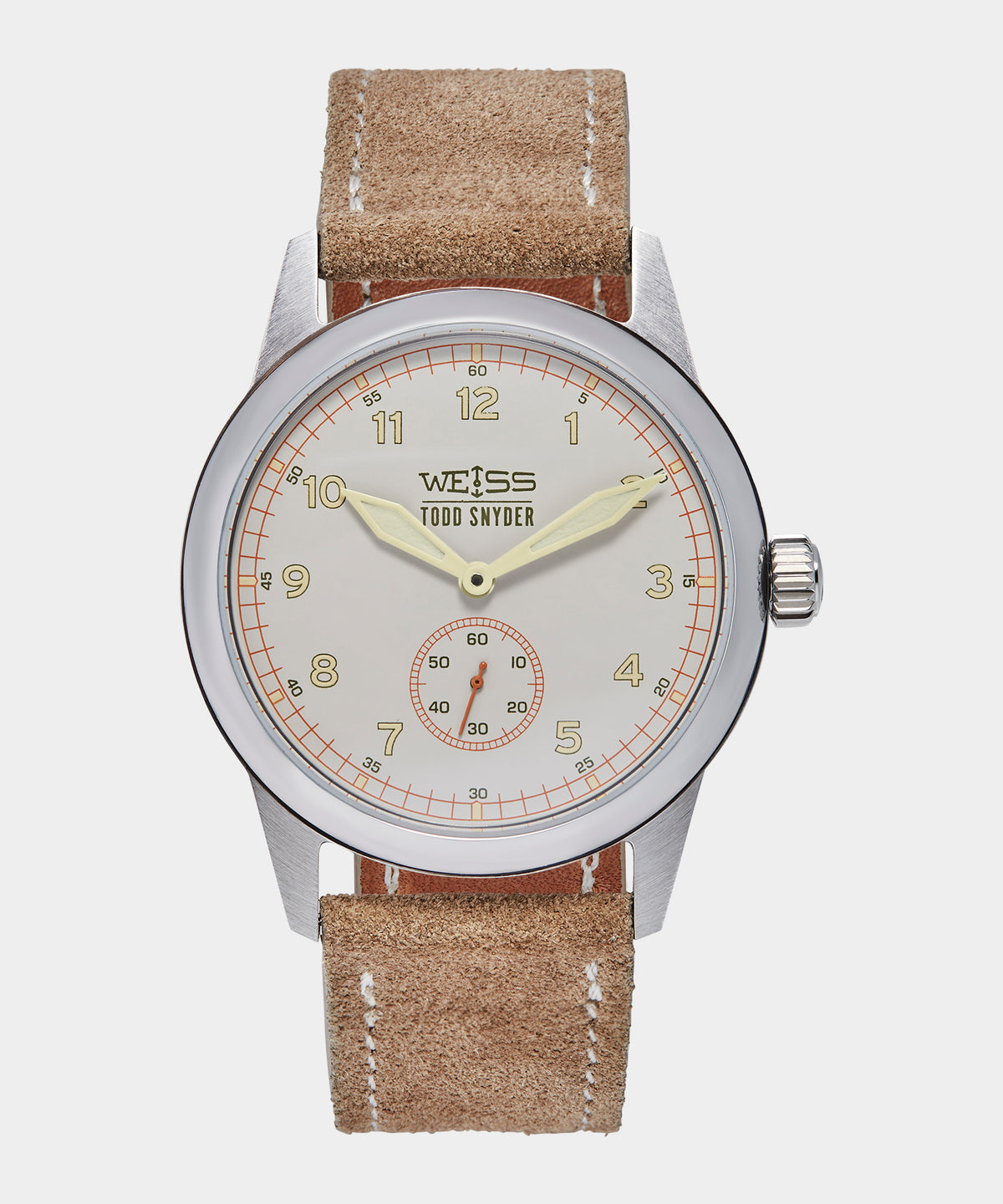 Todd Snyder x Weiss Watch Company 38MM Standard Issue Watch in Sand Storm