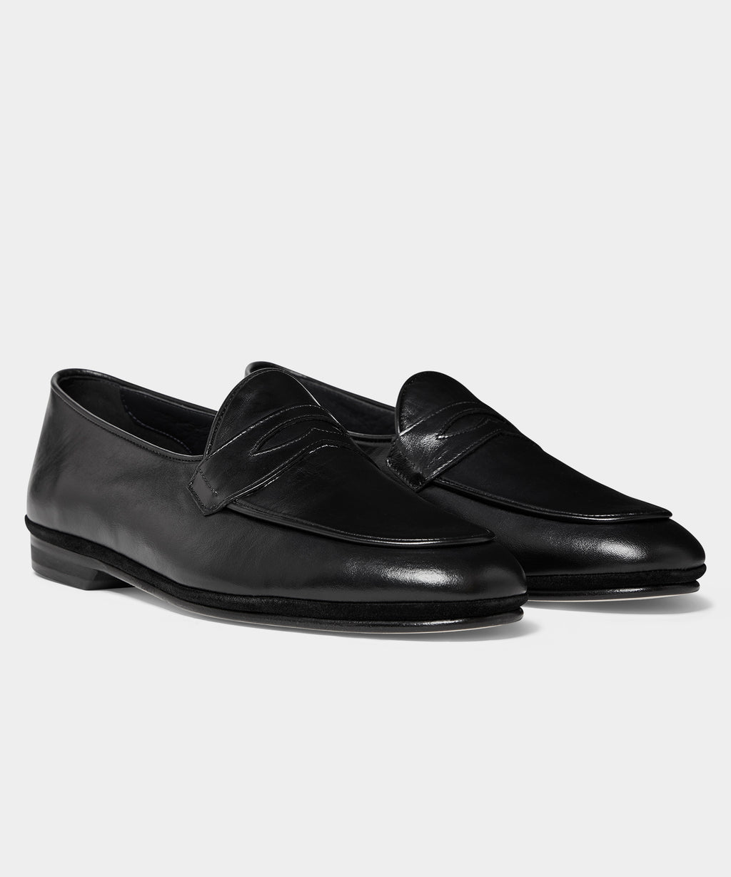 Todd Snyder X Rubinacci Unlined Leather Penny Loafer