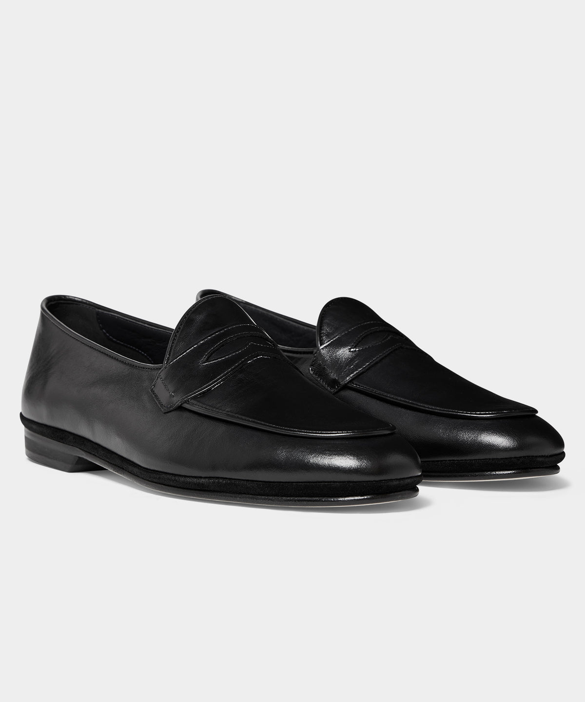 Todd Snyder X Rubinacci Unlined Leather Penny Loafer