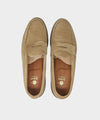 Alden Unlined Leisure Handsewn Loafer In Tan Suede