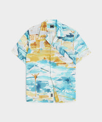 Amalfi Coast Short Sleeve Camp Collar Shirt