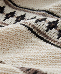 Amalfi Stripe Crewneck Sweater in Bisque