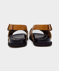 Armando Cabral Manjak Leather Sandal in Caramel