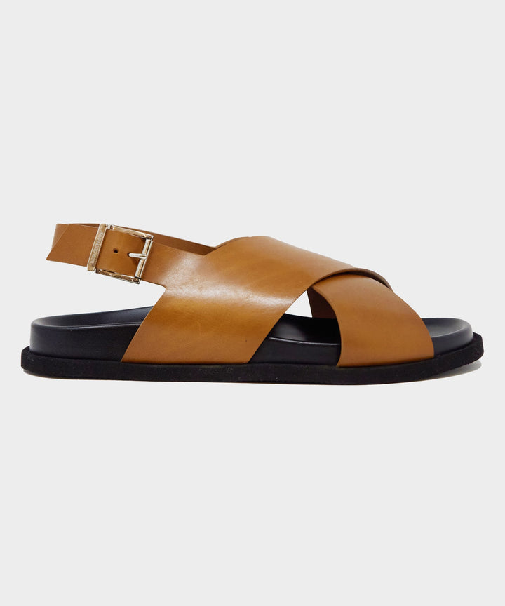 Armando Cabral Manjak Leather Sandal in Caramel
