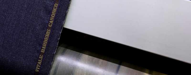 A close up at the edge of the textile shows the quality of the fabrication.