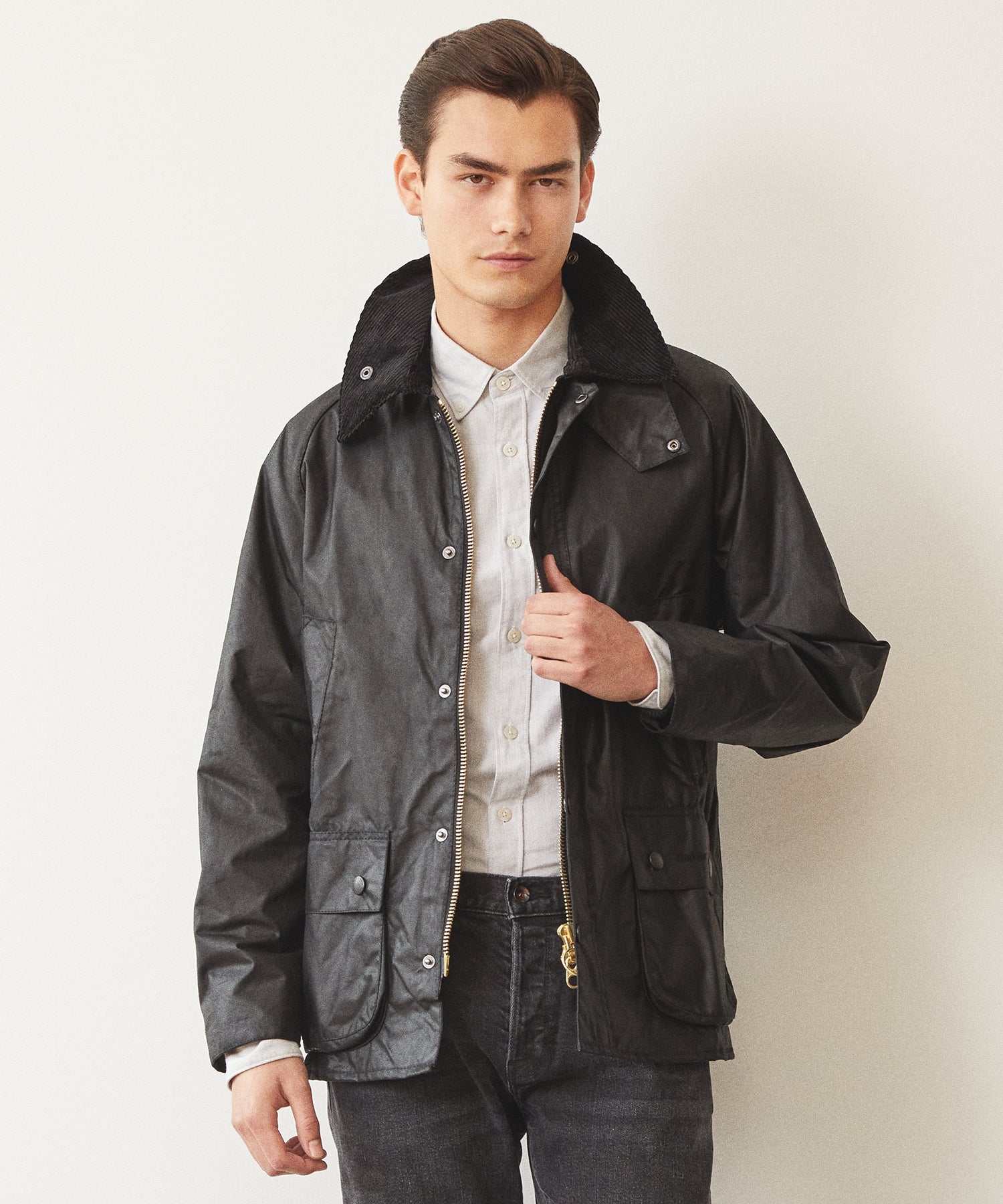 Barbour Classic Bedale Wax Jacket in Black