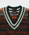 Beams + Cricket Fair Isle Vest British Wool 5G