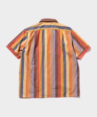 Beams + Italian Collar Multi Stripe Shirt