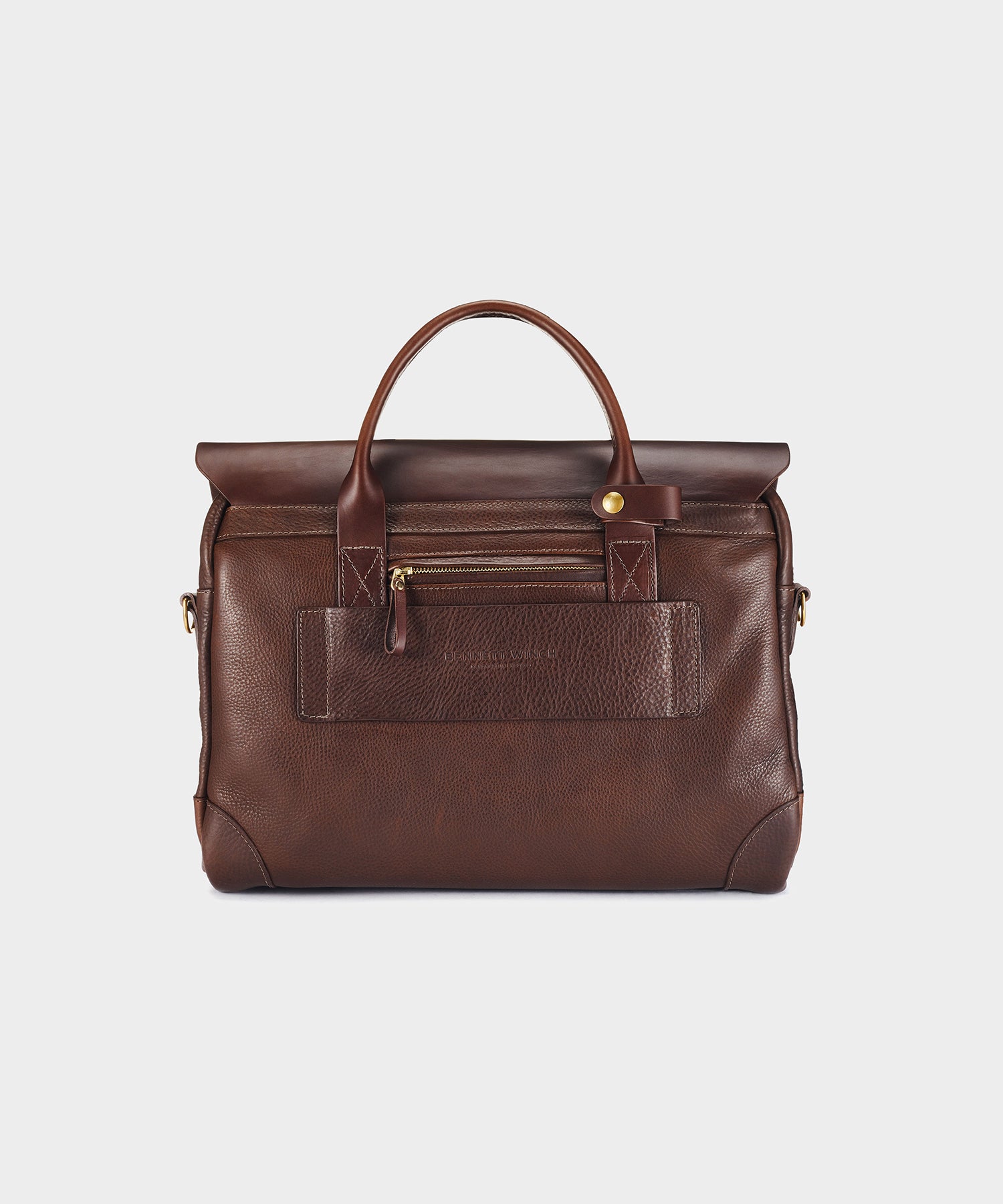 Bennett Winch Leather Brief in Brown – Todd Snyder
