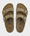 Birkenstock Arizona Soft-Footbed in Taupe Suede
