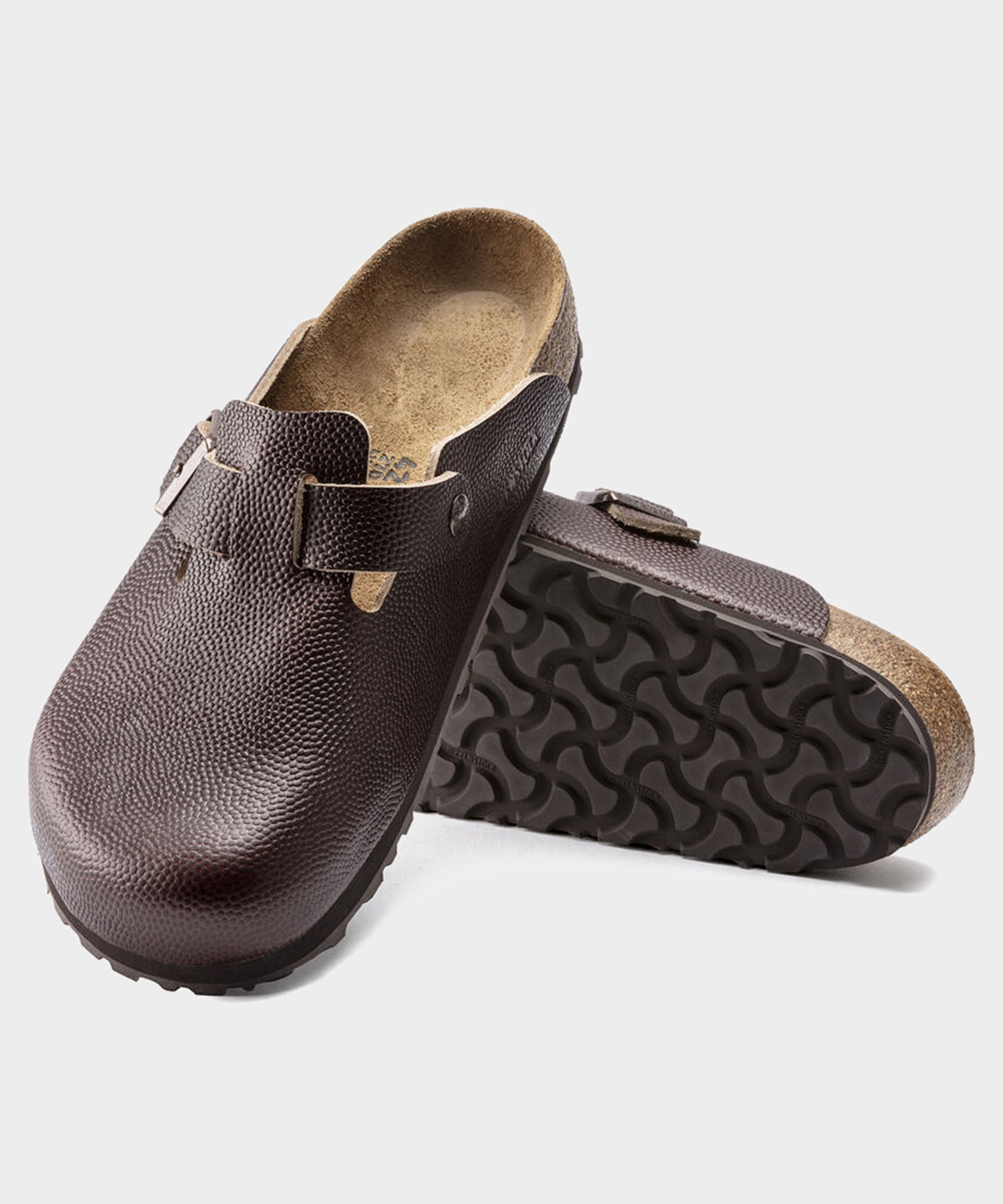 靴 BIRKENSTOCK Boston BS Dark Brown 40 Birkenstock Boston Grip in Roast Horween Leather – Todd Snyder