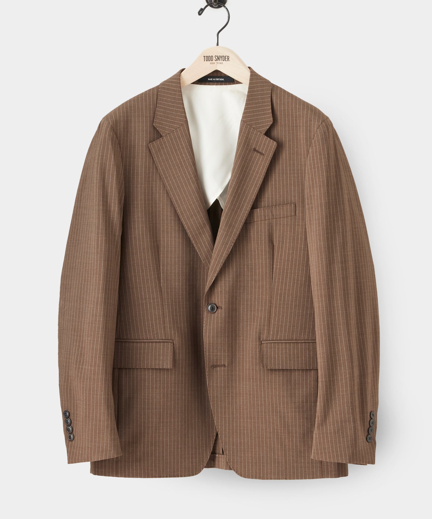 Brown Pinstripe Sutton Jacket