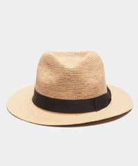 Câbleami Panama Hat with Black Hatband