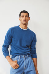 Cashmere Crewneck in Dark Teal