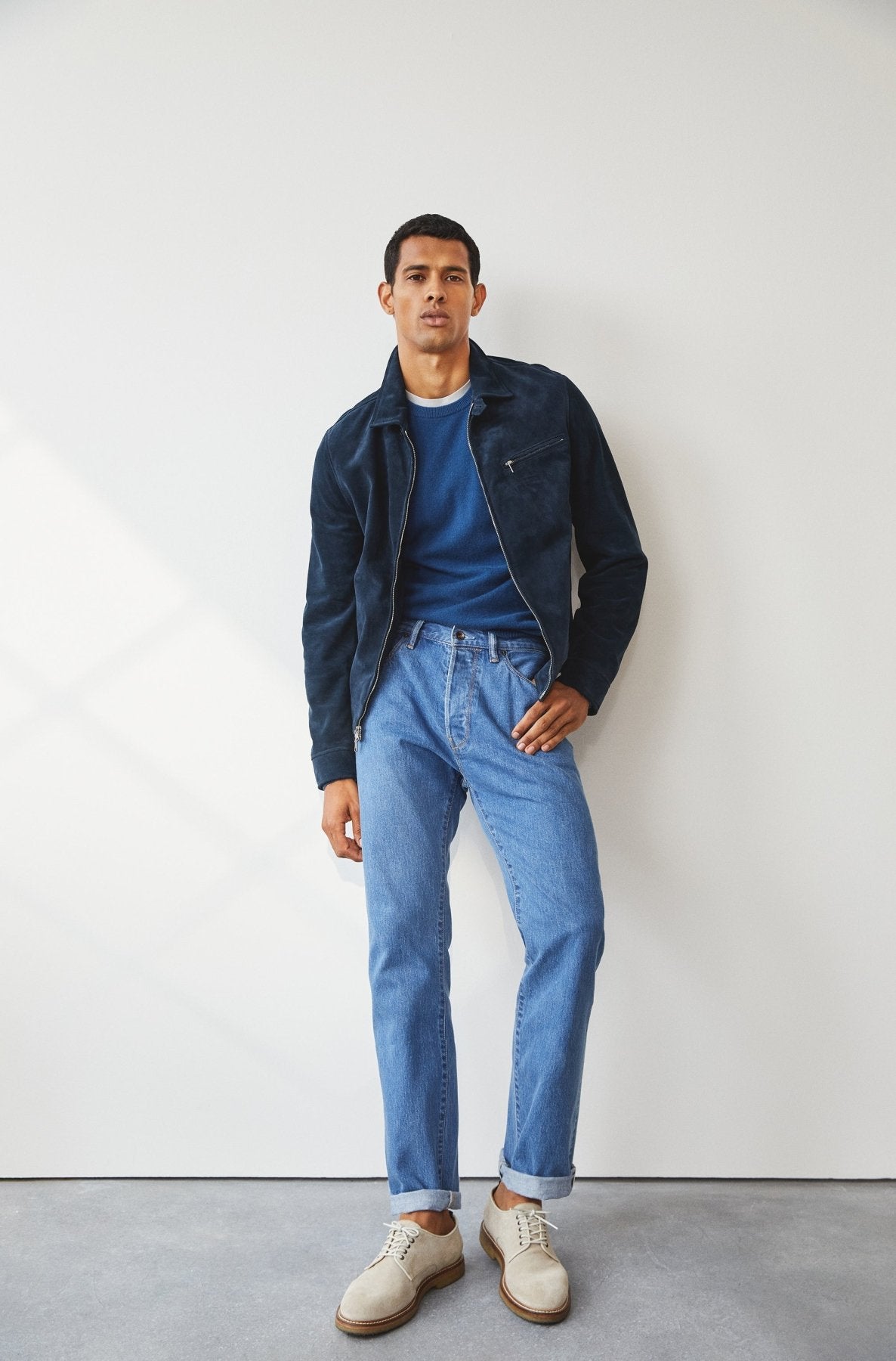 Cashmere Crewneck in Dark Teal