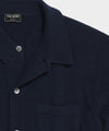Cashmere Long-Sleeve Sweater Polo in Navy