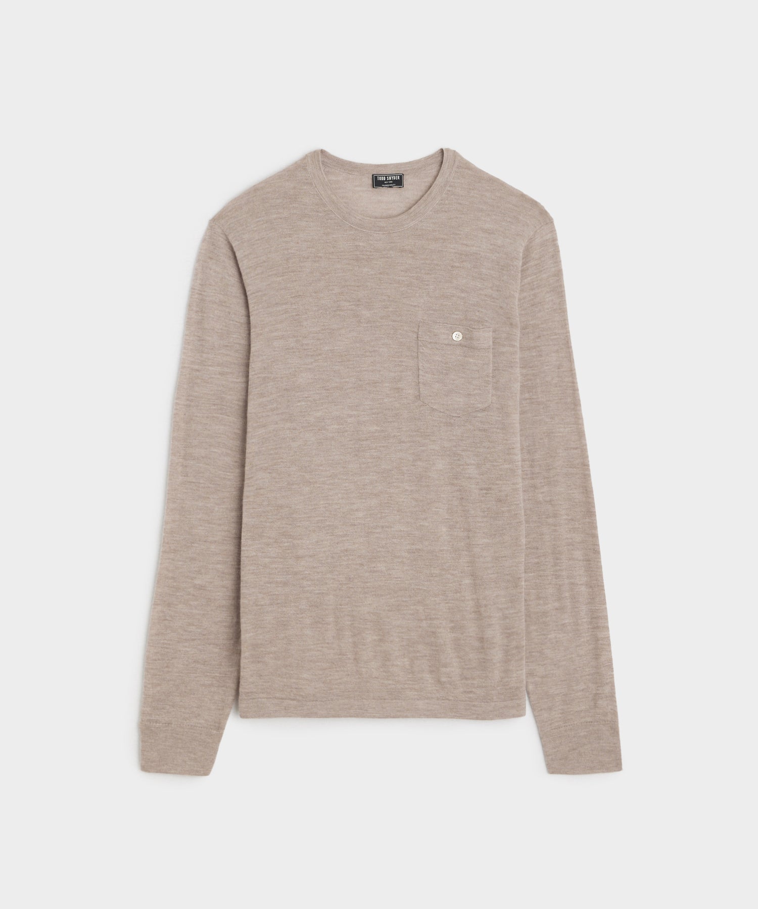 Cashmere Pocket Tee in Toast